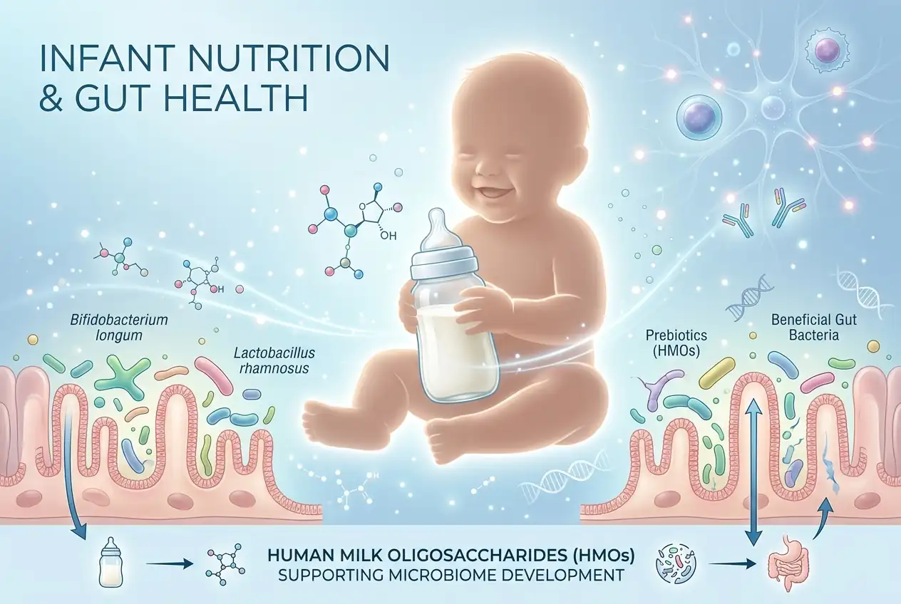 Infant formula powder application of HMO ingredients
